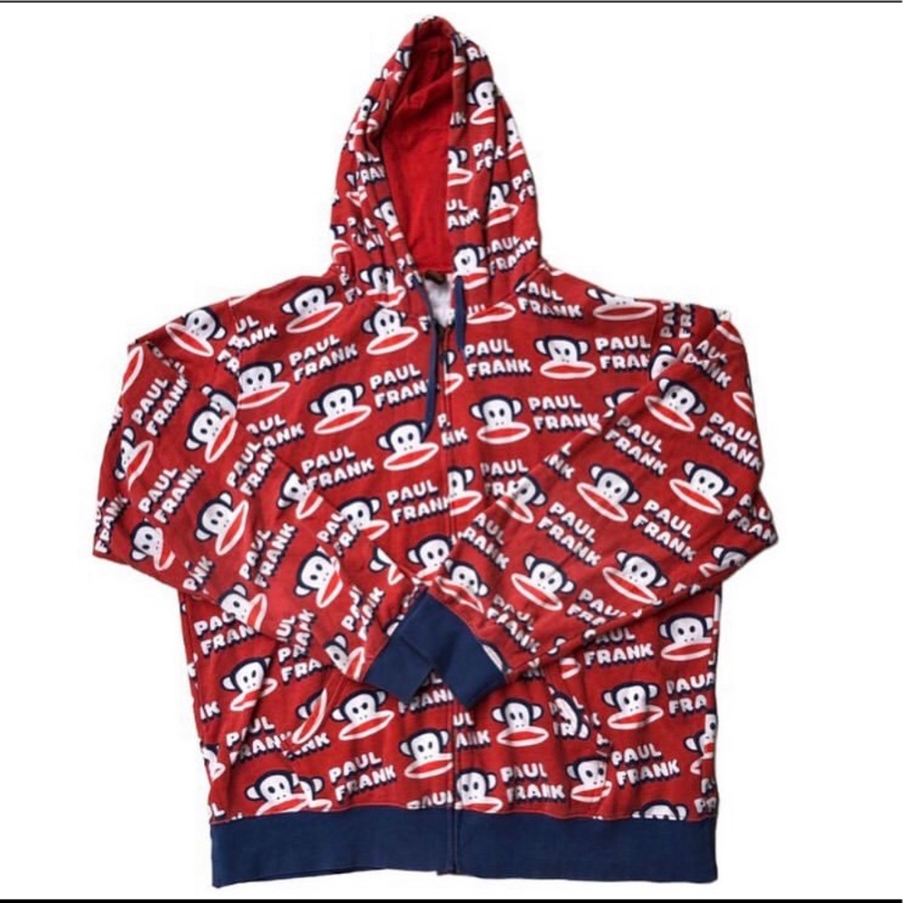 Vintage Paul Frank zip up Hoodie